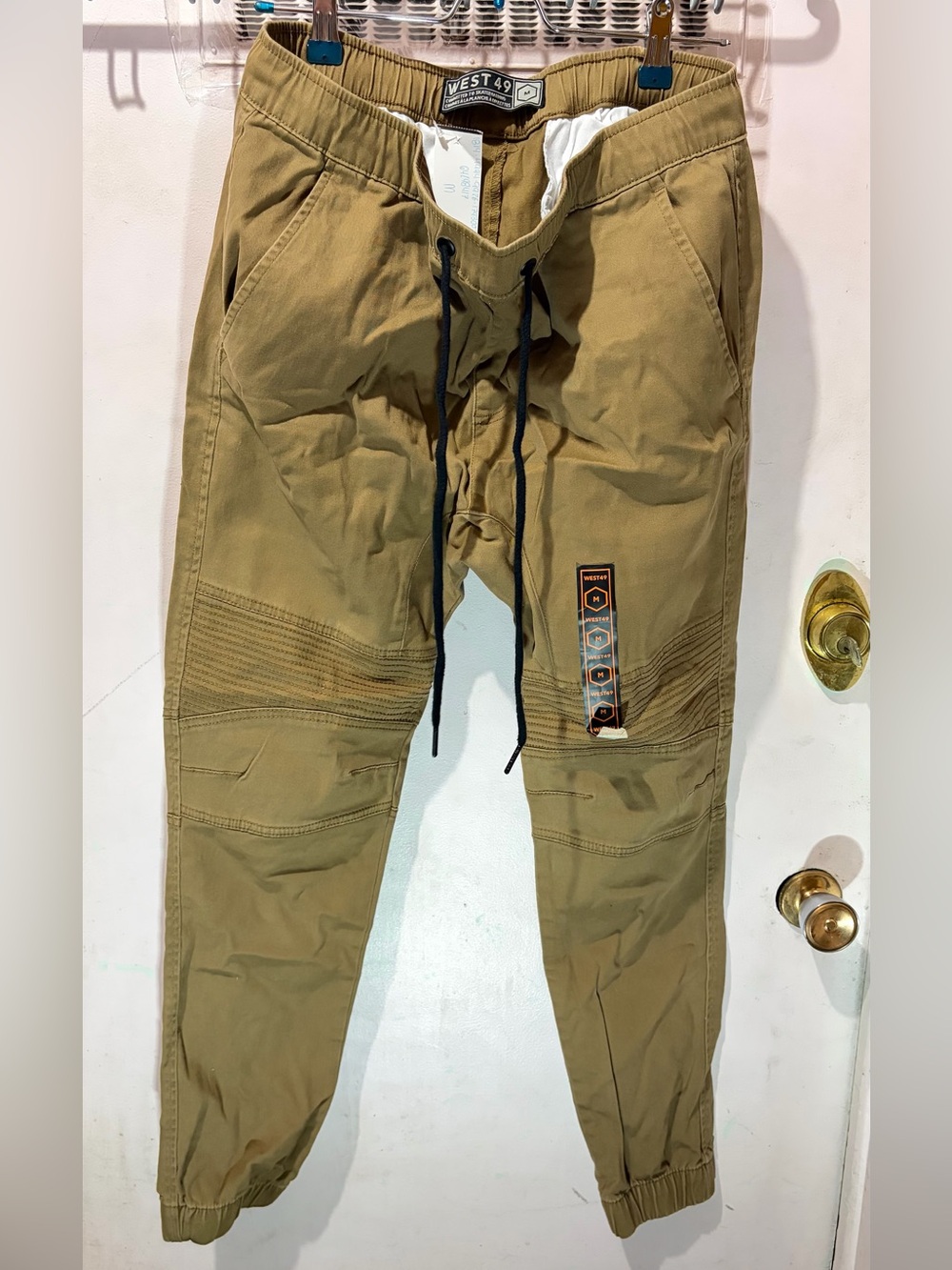 Men's Khaki Utility Jogger Pants